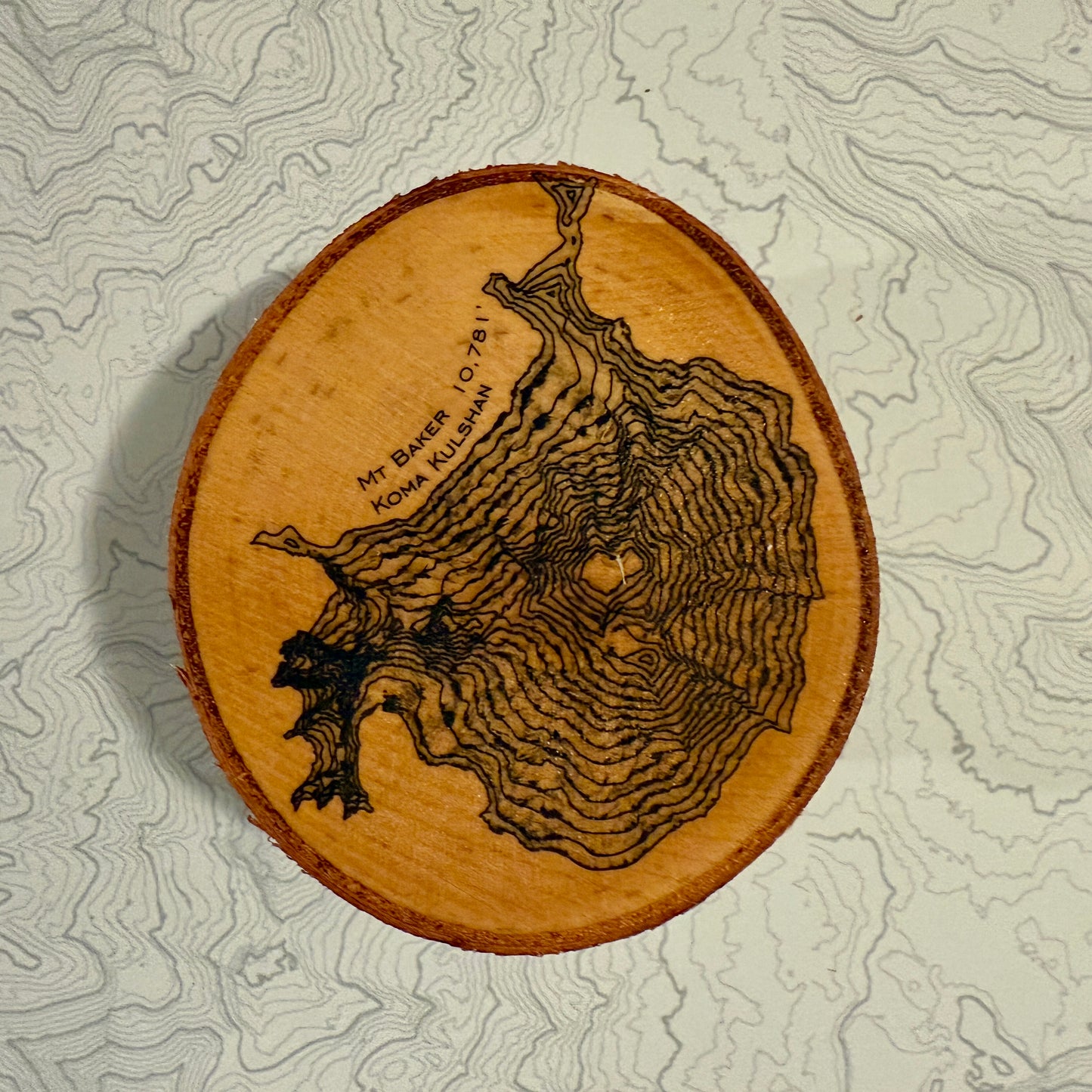 Topo Coaster | Live-Edge Birch