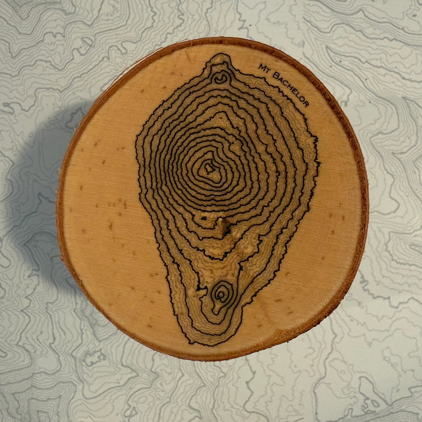 Topo Coaster | Live-Edge Birch