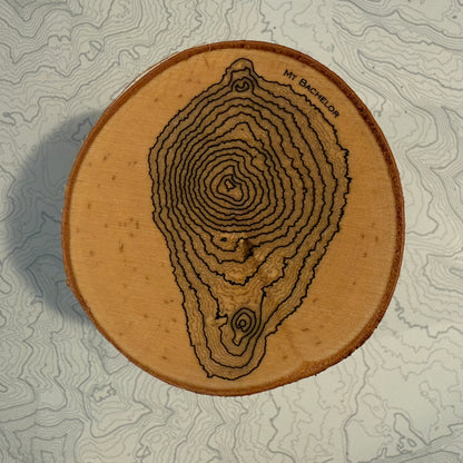 Topo Coaster | Live-Edge Birch