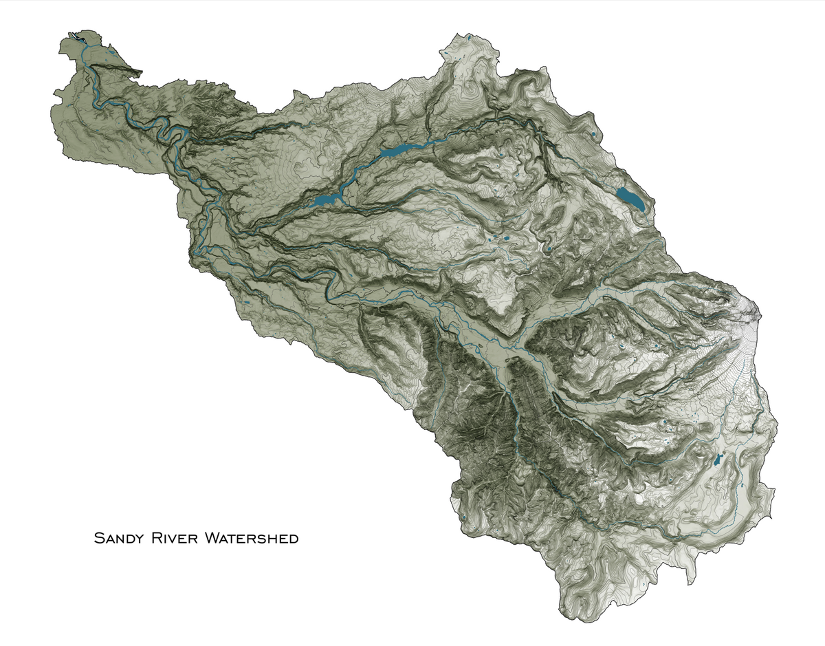 Sandy Ridge Wamap Sandy River Watershed – Map Your Adventure