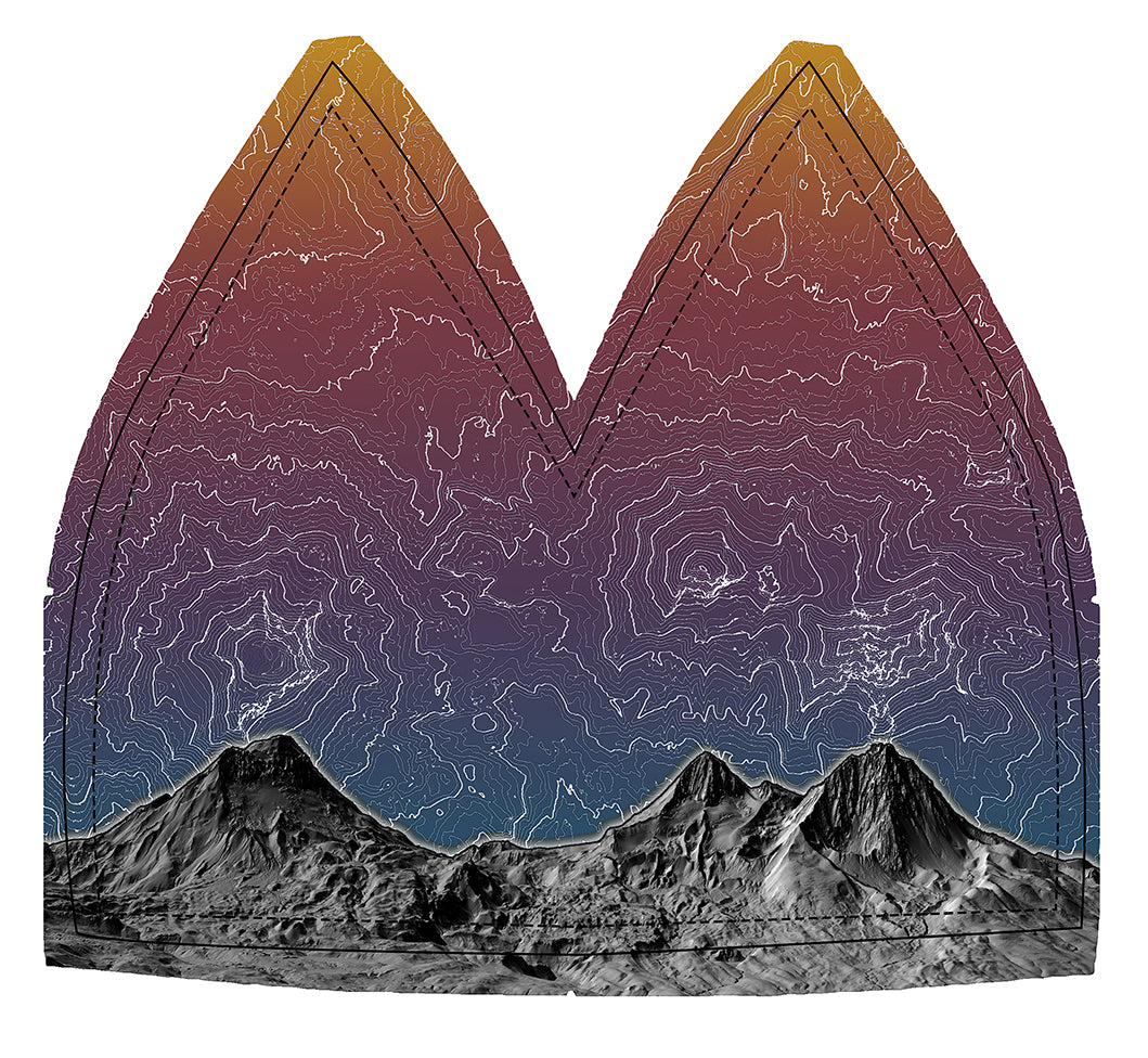 Three Sisters Twilight | cARTography Trucker Hat