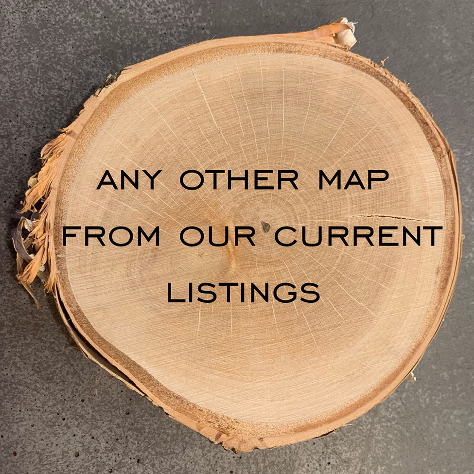 Topo Coaster | Live-Edge Birch