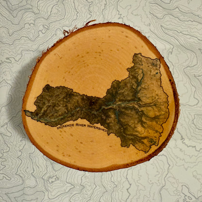 Topo Coaster | Live-Edge Birch