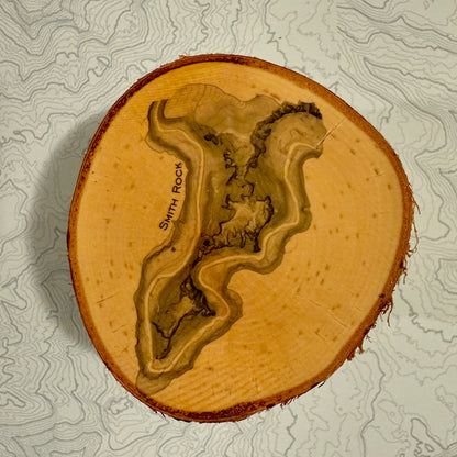 Topo Coaster | Live-Edge Birch