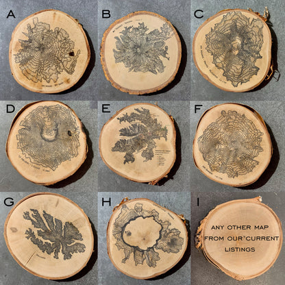 Topographic Map Coasters | PNW