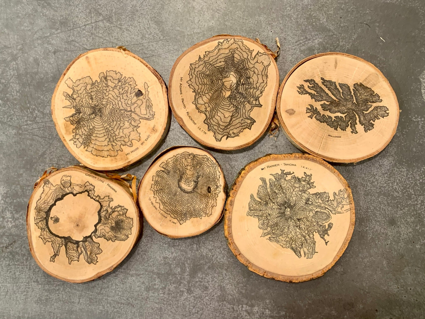 Topographic Map Coasters | PNW