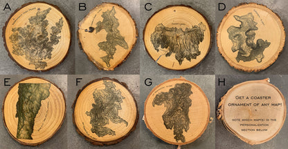 Topographic Map Coaster | NE